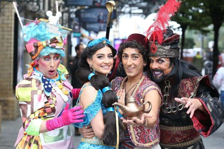 Panto Parade, WeMakeEvents, UK, Coronavirus, theatre labourers, WeMakeEvents lobby Panto Parade, WeMakeEvents, UK, Coronavirus, theatre labourers, WeMakeEvents lobby