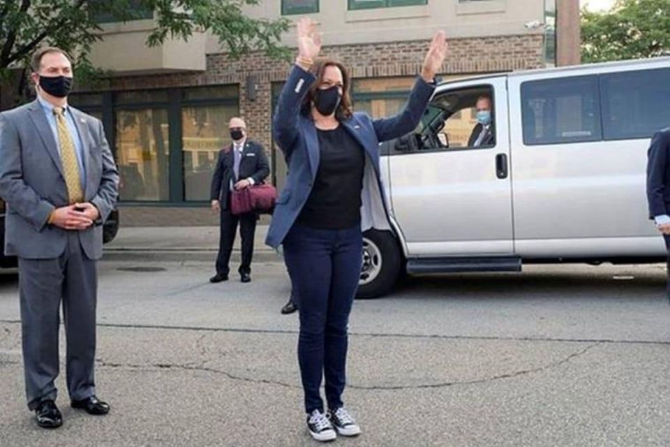 2020 US PRESIDENTIAL ELECTION,  DONALD TRUMP,  First Black Woman,  Going Viral: For Her Shoes,  Having Indian Roots,  KAMALA HARRIS JOE BIDENUS PRESIDENTIAL ELECTION,  KAMALA HARRISDEMOCRAT,  KAMALA HARRISJOE BIDEN