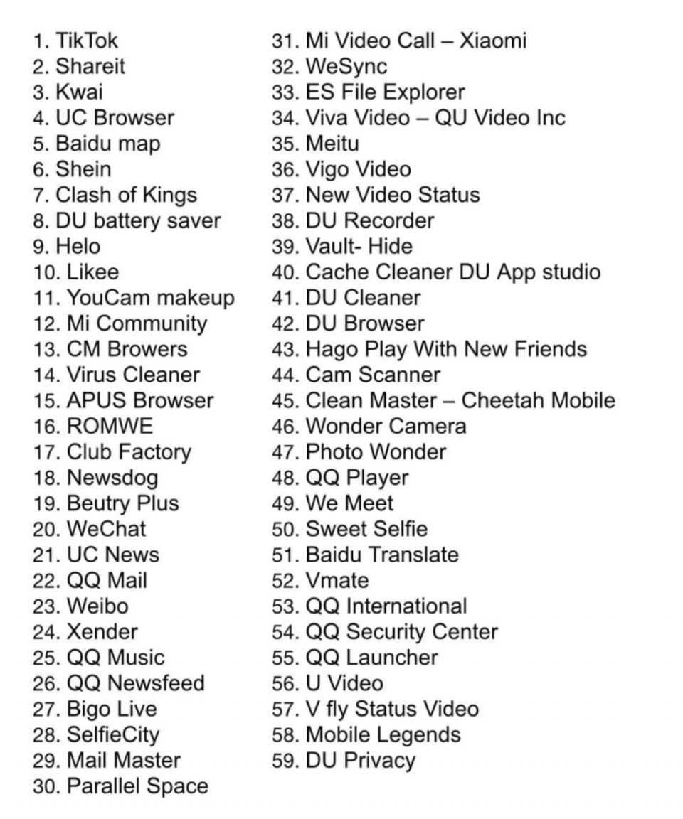 government of india, ban chinese app, boycott china, china, india, tik-tok, uc browser, share it, 59applications ban