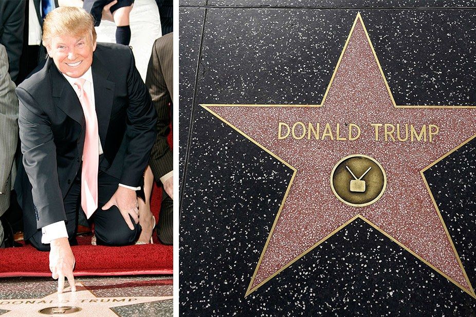 Donald Trump, hollywood, Hollywood Chamber of Commerce, star, president Donald Trump, hollywood, Hollywood Chamber of Commerce, star, president
