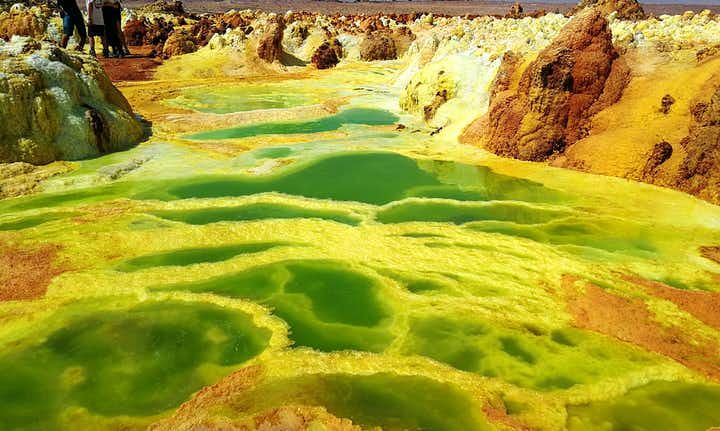 Dallol, yellowstone park, Ethiopia., Dallol Is A Cinder Cone Volcano In Danakil Depression.