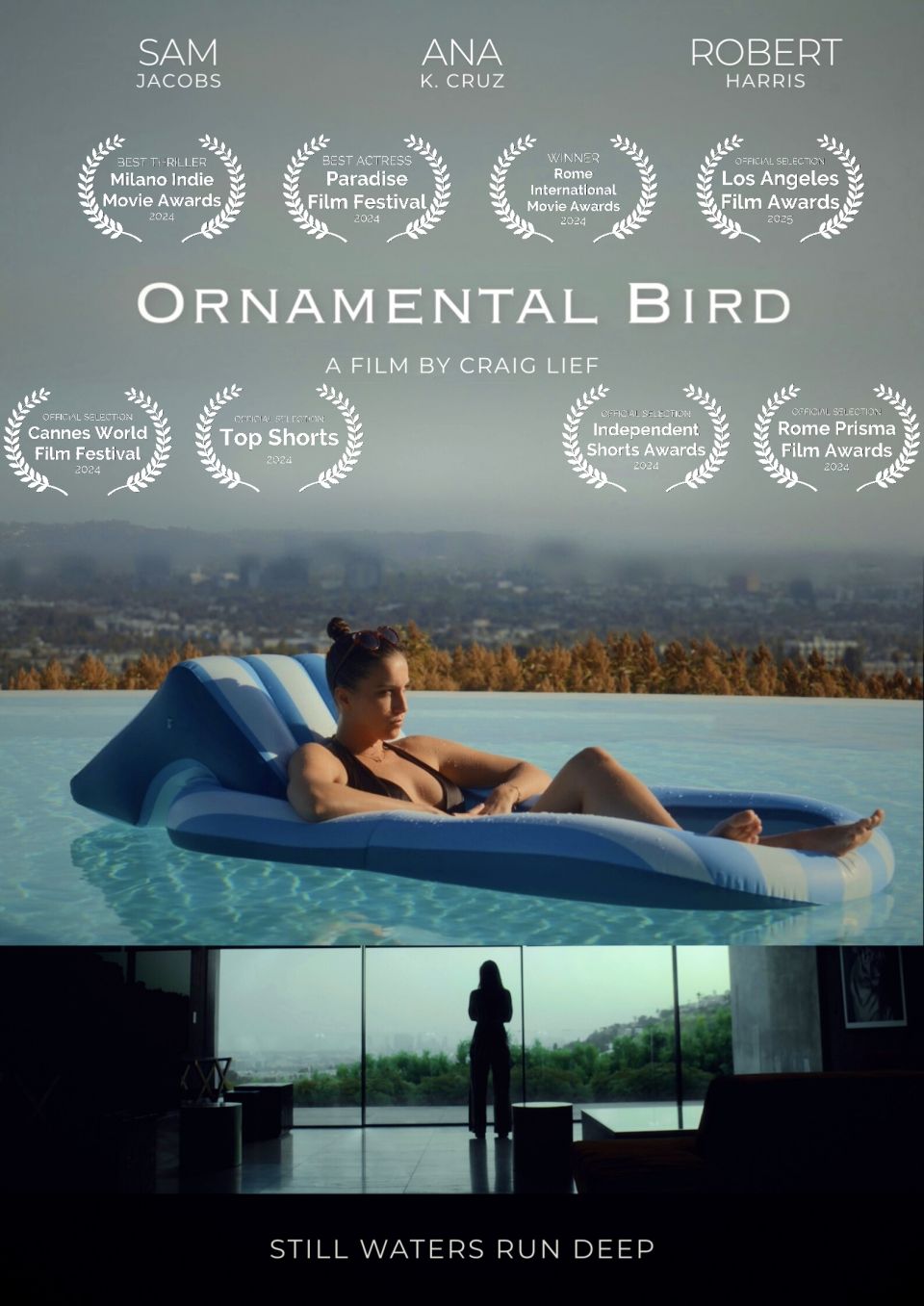 Ornamental Bird short film,  Ana K. Cruz film,  Craig Lief director,  Objectification in film,  Consequences of objectification,  Despair and invisibility,  Hidden depths in cinema,  Emotional struggles in film,  Short film on objectification,  Female-led short films