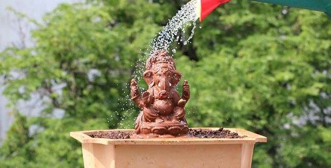 Ganesh Chaturthi 2020:,  Celebrities Leading Festival Celebrations with Eco-Friendly Idols., August 22 ,  Bappa,  Eco-friendly Ganesh Chaturthi,  Rithvik Dhanjani, Karan Wahi, Juhi Parmar, ganpatibappamorya, ecofriendly