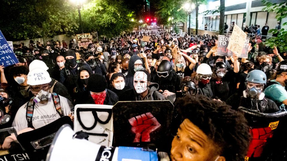 An Unlawful Assembly Has Declared During Portland Protest, Mark O. Hatfield Federal Courthouse , Portland Police Chief Chuck Lovell, Portland,  Oregon, An Unlawful Assembly Has Declared During Portland Protest., world news, global news