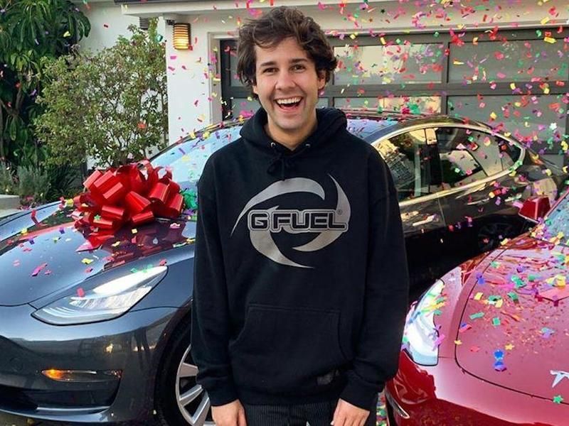 Youtuber David Dobrik , US elections, Tesla , TikTok account, Youtuber Helps Register 100000 American Electors By Tesla, Tesla giveaway, David Dobrik