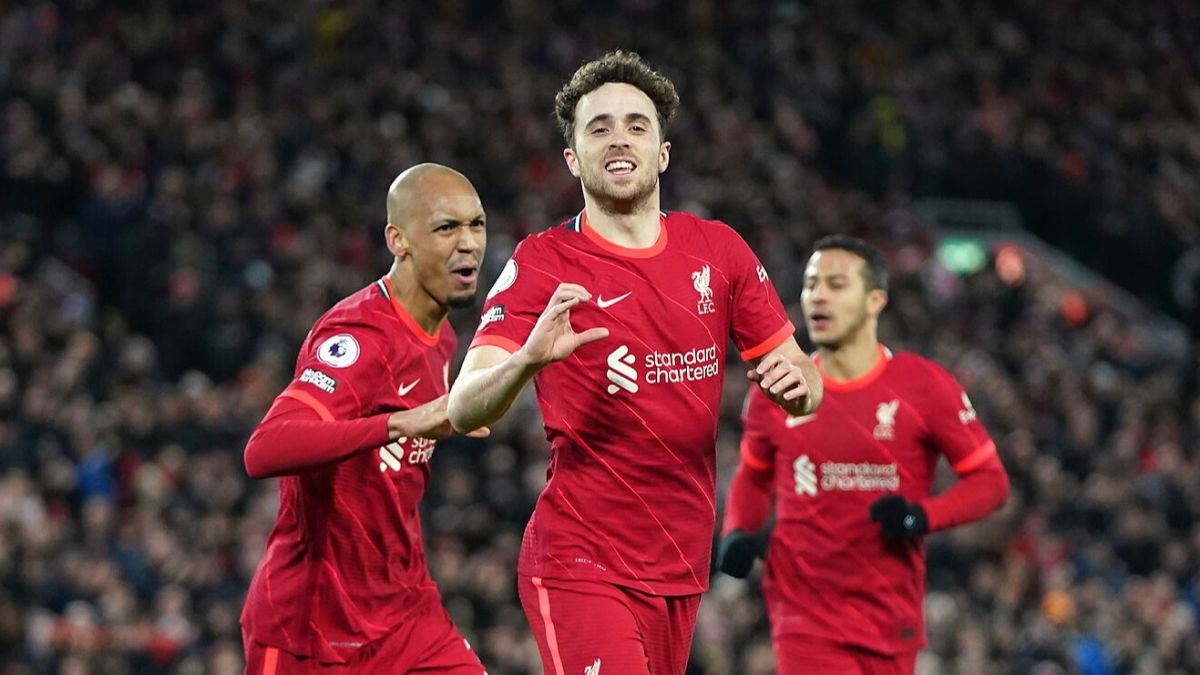 World , Liverpool , Leicester , win , Diogo Jota '