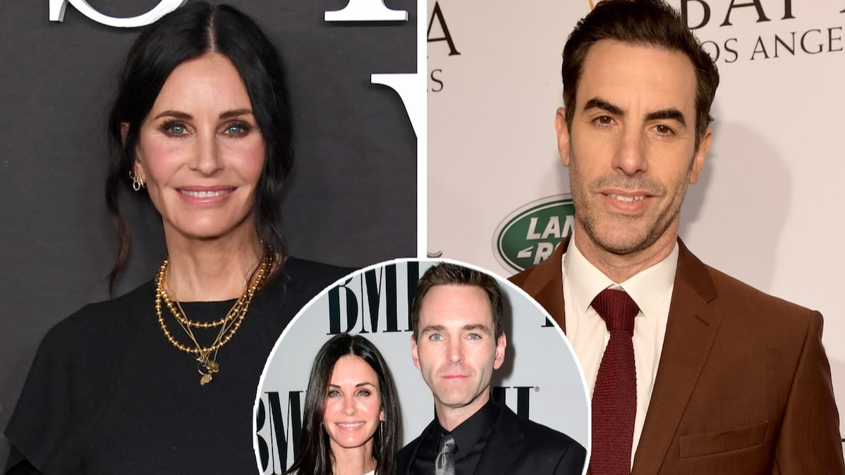 Courtney Cox reveals how Sasha Baron Cohen and Isla Fisher helped her
