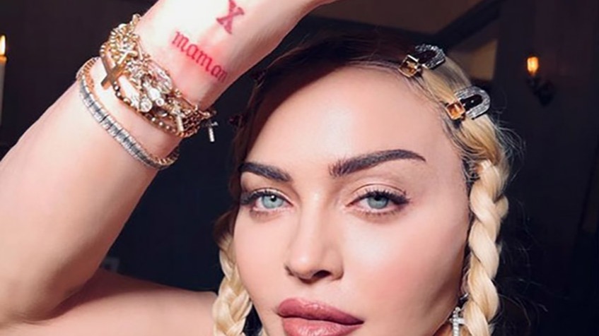 Madonna gets another tattoo, Madonna , Genesis, tattoos , Family Affair