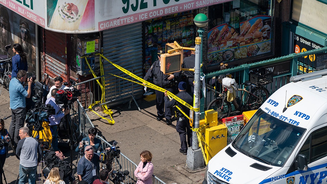 spokesman ,  Fabien Levy, New York City Police Department , Brooklyn's Sunset Park station, Firefighters