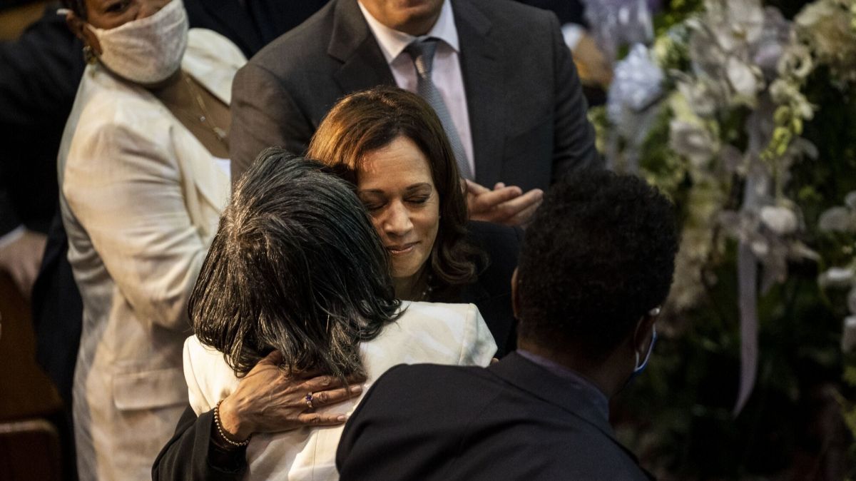 Kamala Harris,  Buffalo gunshot victim,  Mount Olive Baptist Church,  New York,  President Joe Biden