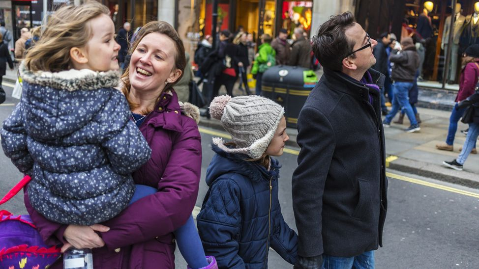 family living,  middle class,  United Kingdom, government employees