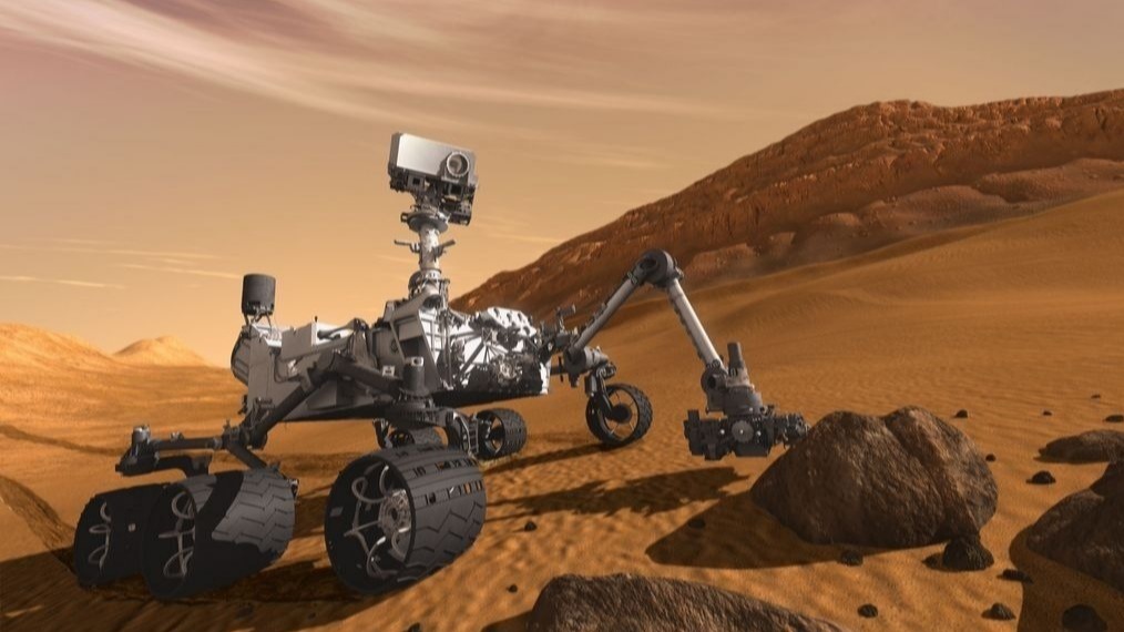 Rover on Mars, River