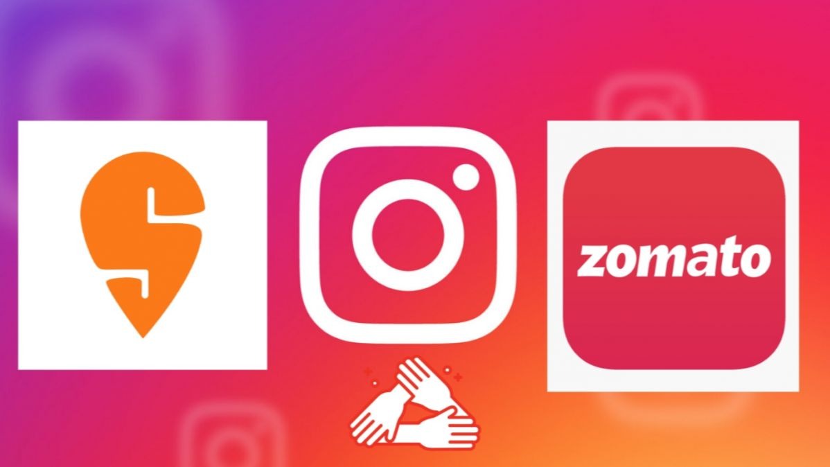 insagram partners with zomato and swiggy, Food Order Sticker