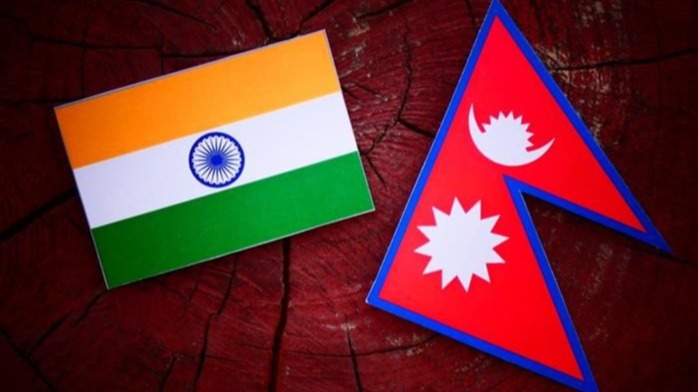 India, Nepal, map, ministry