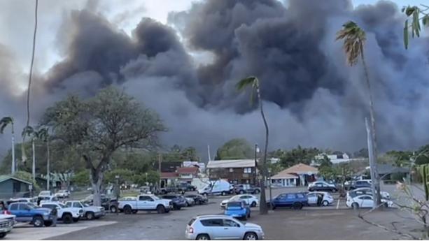Hawaii wildfires burn historic town of Lahaina to the ground