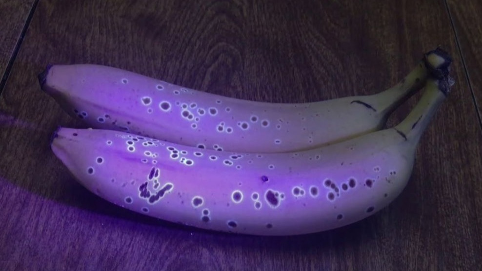 Banana, UV-A light, Black light