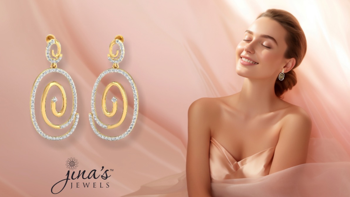 Diamond Earring Collection, Diamond Earring, Jinas Jewels , Best Jewelry Designer in Canada, Jewelry Designer in Canada