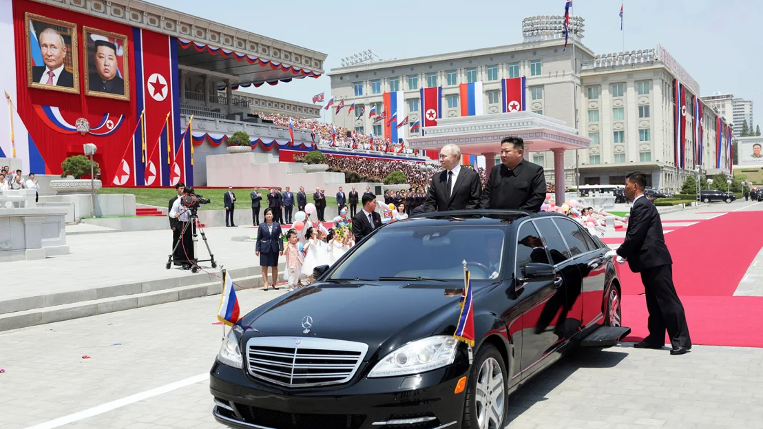 Putin and Kim Forge Alliance Amid Warm Welcome in Pyongyang, Putin and Kim Forge,  Alliance Amid Warm Welcome in Pyongyang, Warm Welcome in Pyongyang, Putin, Kim Forge