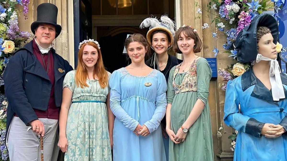 Jane Austen,  250th birthday,  Jane Austen festivals,  Regency balls,  Austen-themed events,  Jane Austen pilgrimage,  Steventon,  Bath,  Brighton,  Regency period