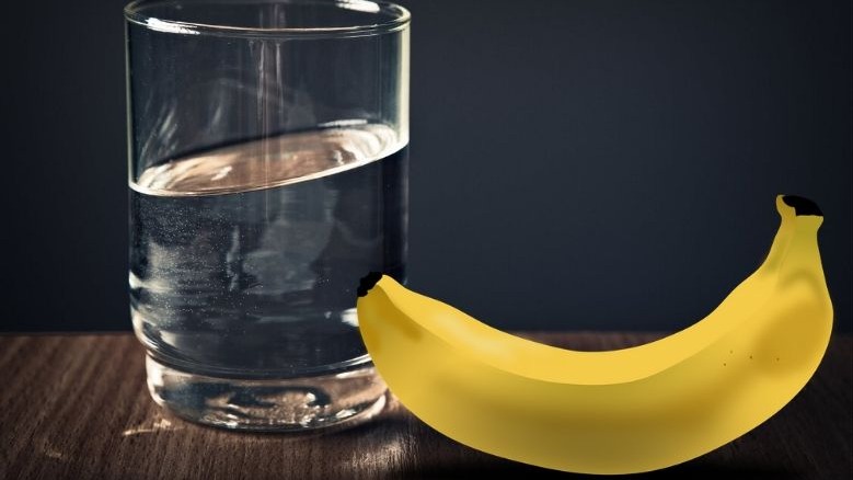 Banana, warm water, morning breakfast, Healthy breakfast