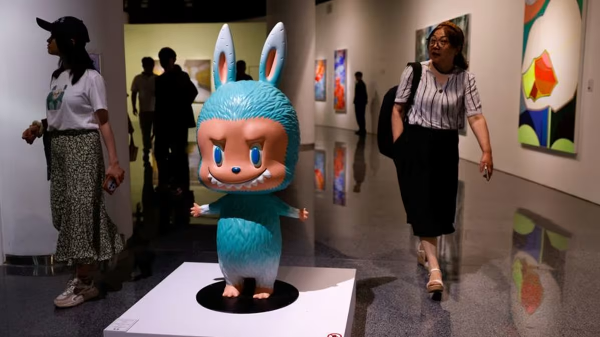 Labubu doll auction,  Pop Mart,  Kasing Lung,  Yongle International Auction,  Beijing auction,  Labubu collectible toys,  celebrity endorsements,  Lisa Blackpink,  Rihanna,  Dua Lipa