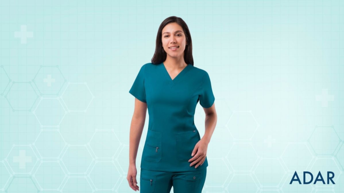 WomensScrubSet, MedicalScrubs, AdarUniforms, ProCollection
