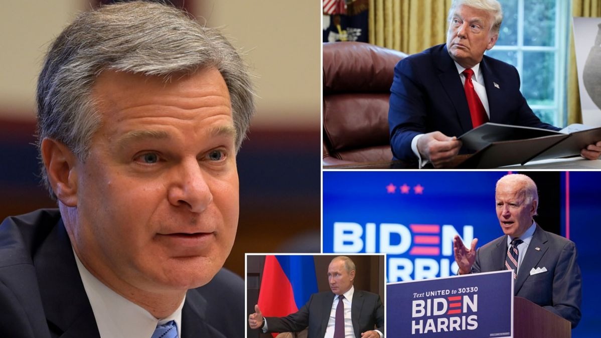 Christopher Wray,  FBI chief,  the Russians,  US presidential,  VP Biden