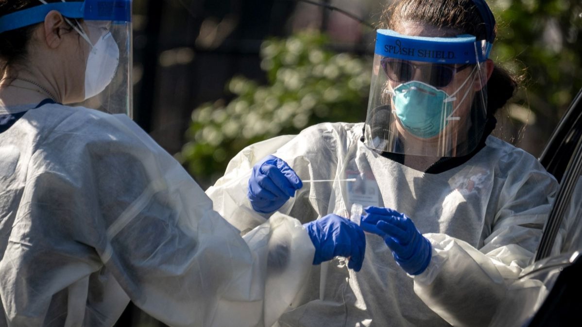 Biggest Single-Day COVID-19 Tests, COVID-19, The US, COVID Tracking Project, South Dakota at 17%.