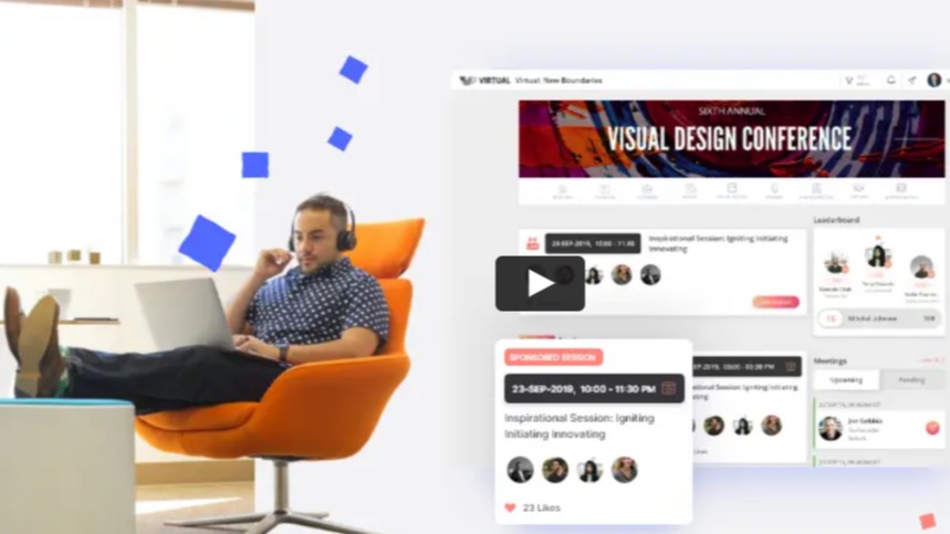 virtual conference platform, online conference platform, virtual conference room, Hubilo - Shortlisted in the Renowned Event Technology Awards 2020, Hubilo