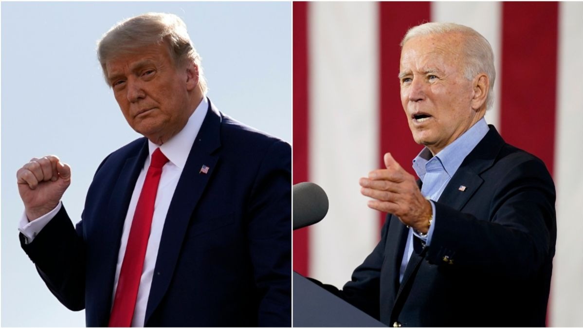 Biden, Covid pandemic, Trump, Streets, Rails,  Political race Day, Elections, US, UK