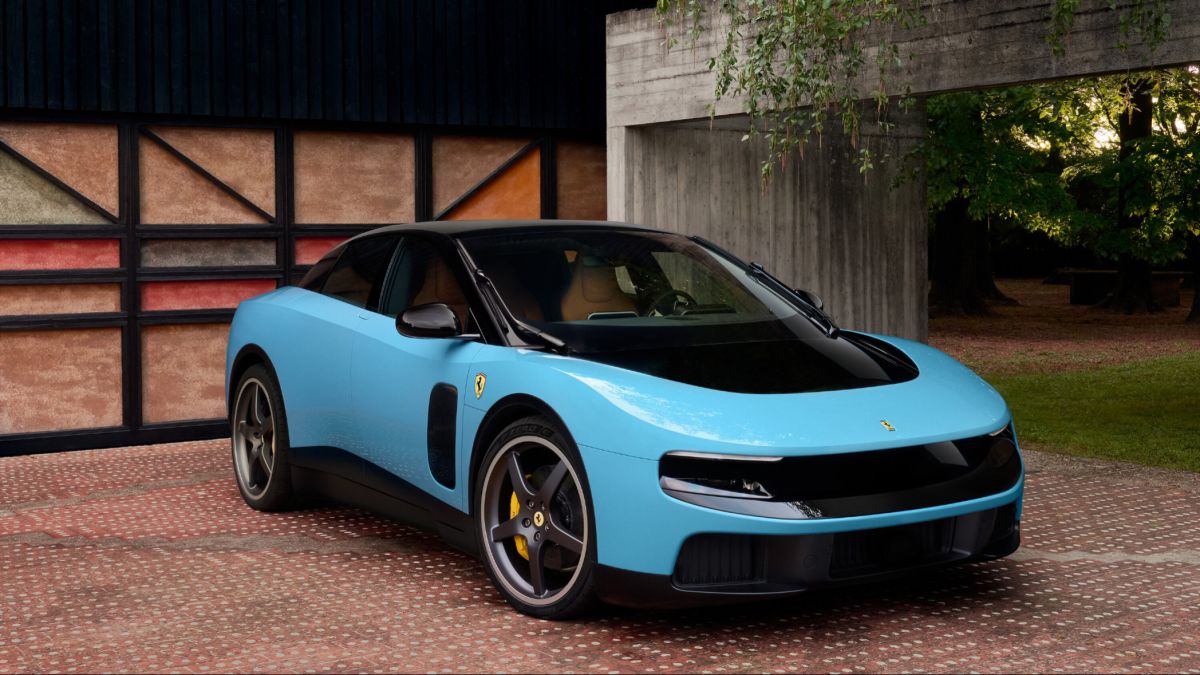 Ferrari electric vehicle,  Ferrari EV launch,  Ferrari shares fall,  luxury electric cars,  electric supercar Ferrari,  Ferrari first EV,  luxury carmaker news,  automotive industry updates,  Ferrari electric sports car