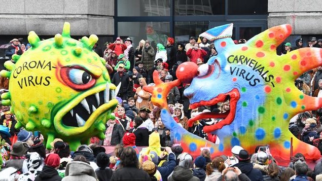 FRANKFURT,  Germany, Bazaar Delmonte., Covid , German Carnival, German