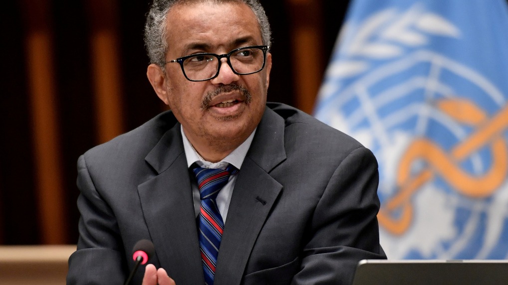 Johns Hopkins College, WHO ', Europe , WHO Chief Tedros , Tedros Adhanom Ghebreyesus
