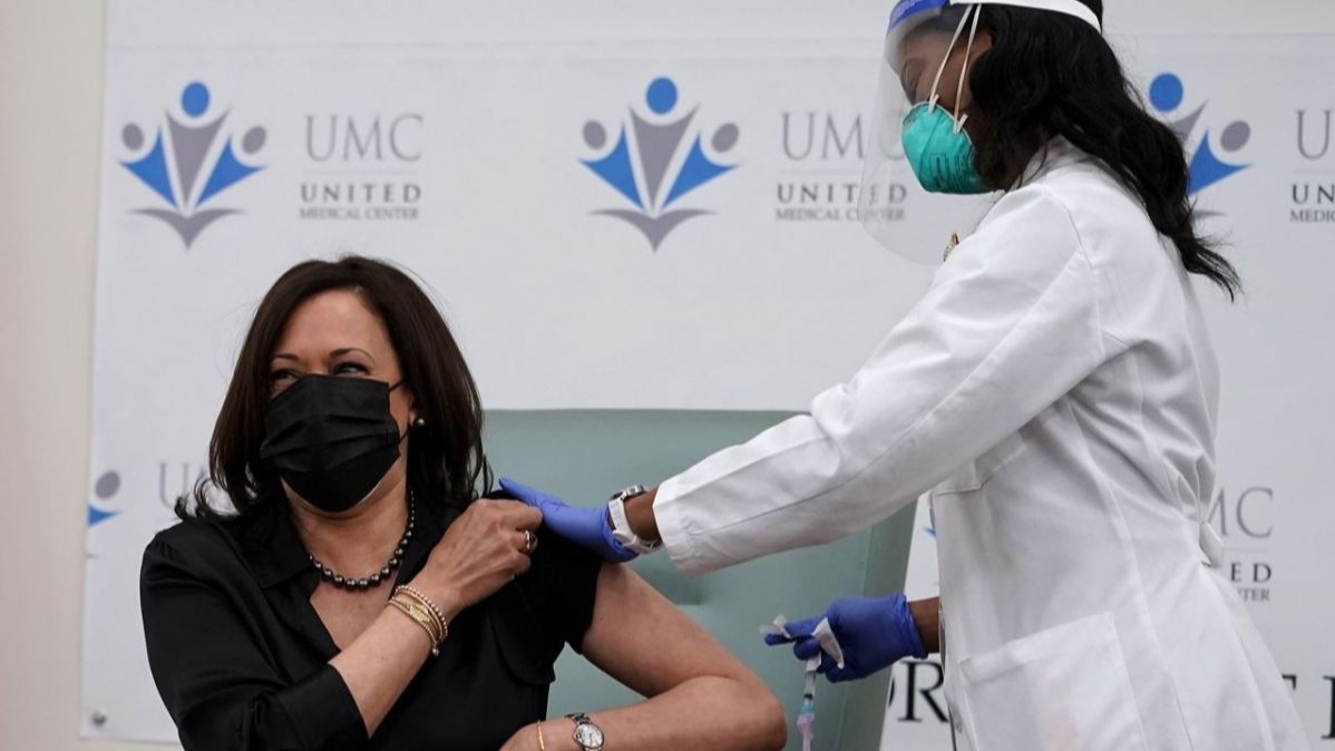 immunogen, Doug Emhoff, Pfizer coronavirus immunogen, Kamala Harris, US