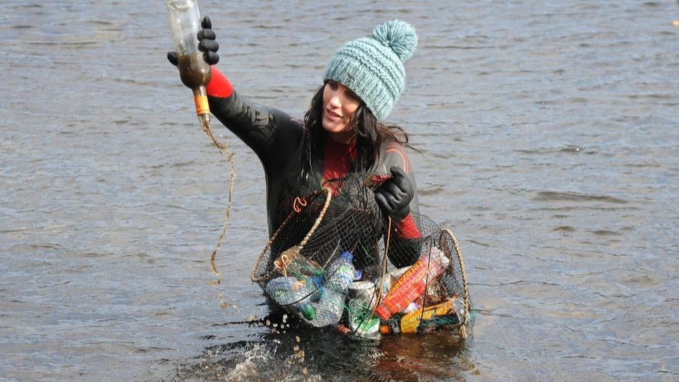 microplastics in rivers, automotive elements, cup lids,  plastic bottles, UK