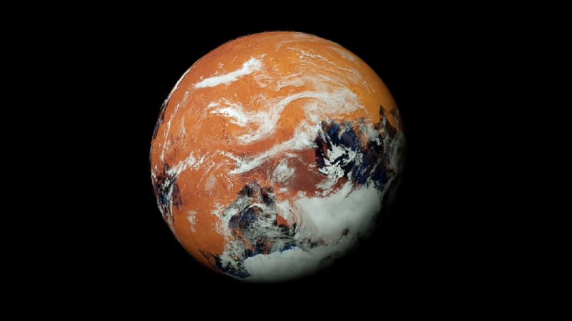 mars, water,  pink , planet, surface