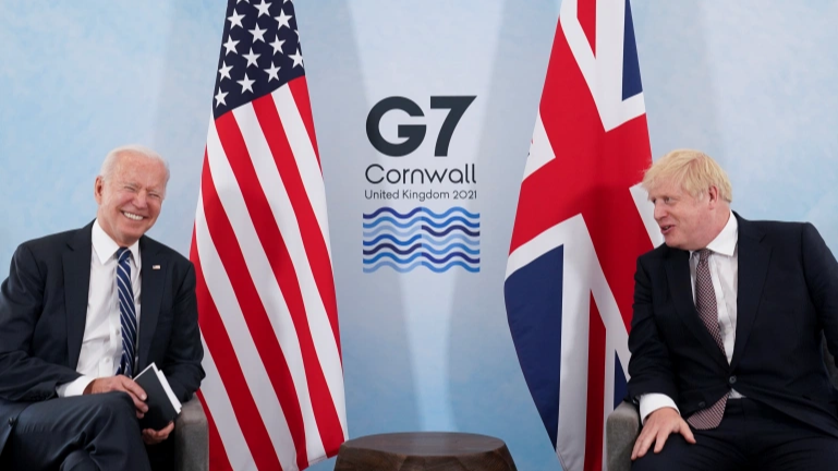 Boris Johnson, usa ,  United Kingdom , Joe Biden , g7 nations