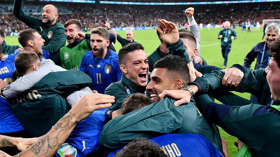 celebration, England , Italian , football , Italy