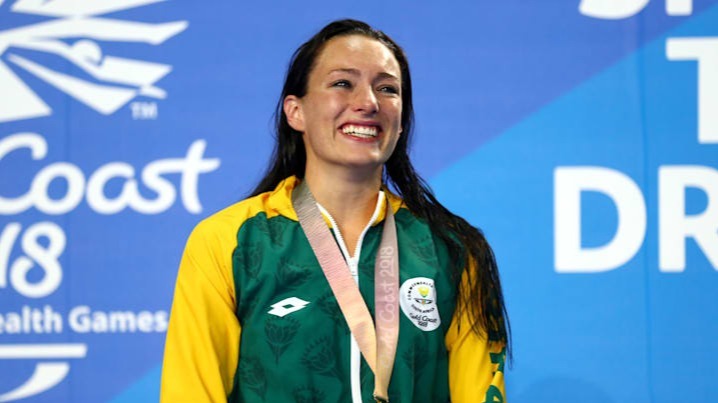 Tatjana Schoenmaker, South African, silver award, breaststroke, Olympic Record